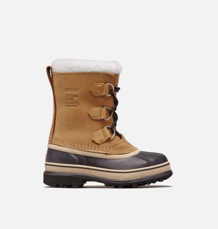 Sorel Çocuk Youth Caribou™ - Kar Botu Kahverengi/Siyah - 172-CKIMNL